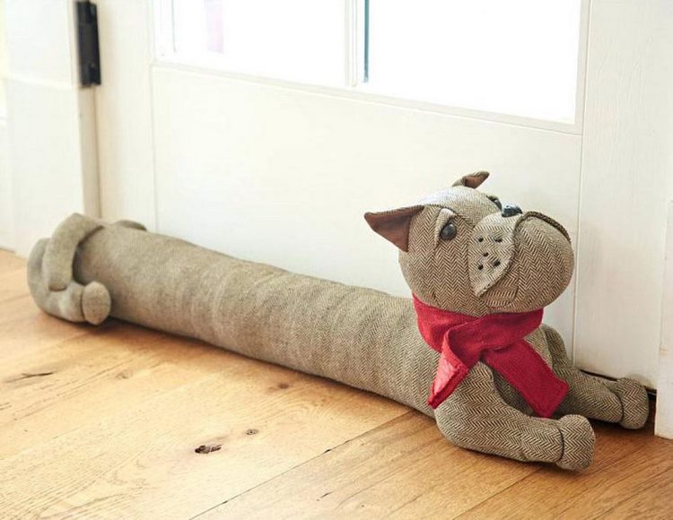 fă-ți dopul de tracțiune fereastra ușii de paravan de vânt acasă artizanat pescuit câinele de câine teckel evitarea frigului